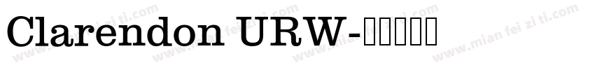 Clarendon URW字体转换